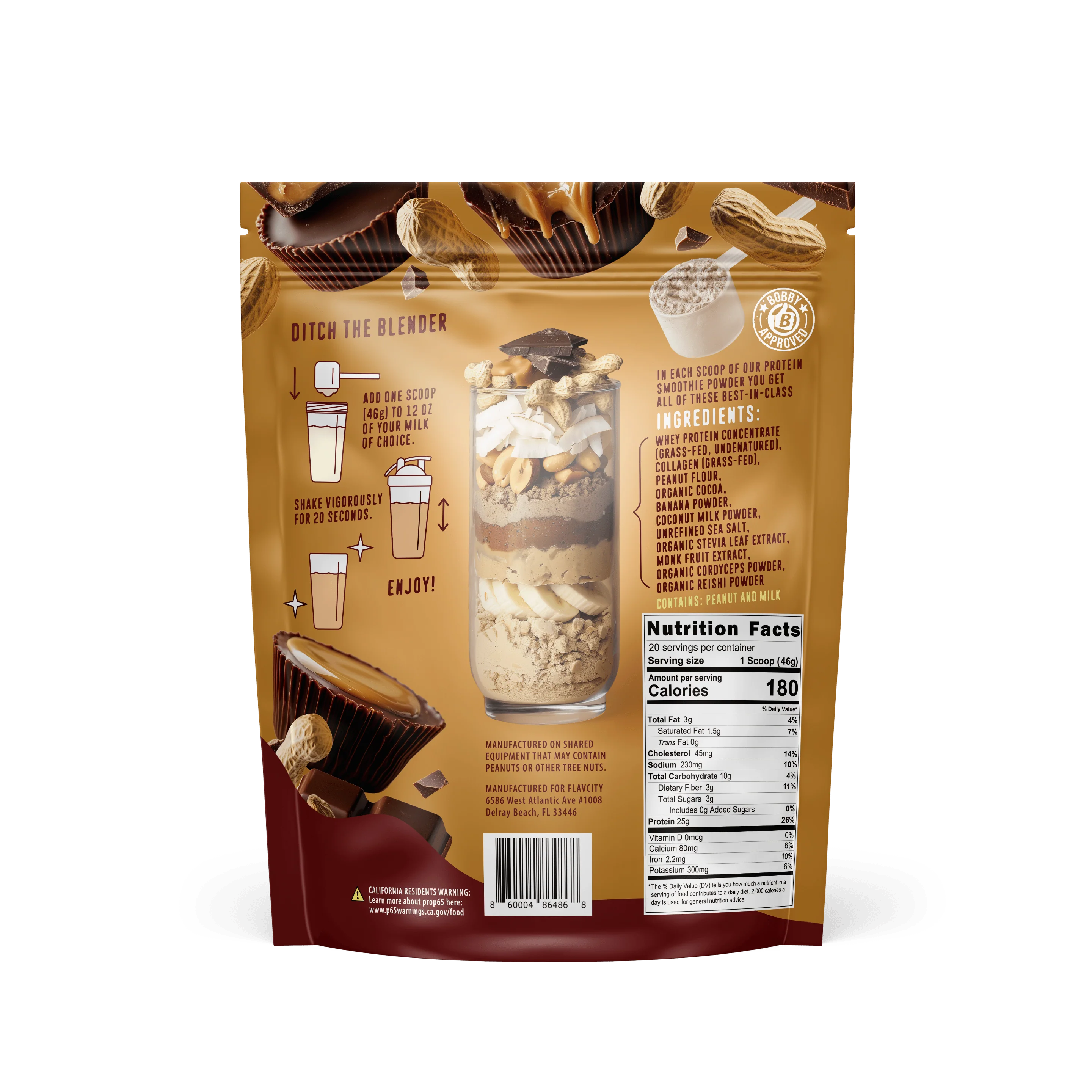 Chocolate Peanut Butter Protein Smoothie - Image 6