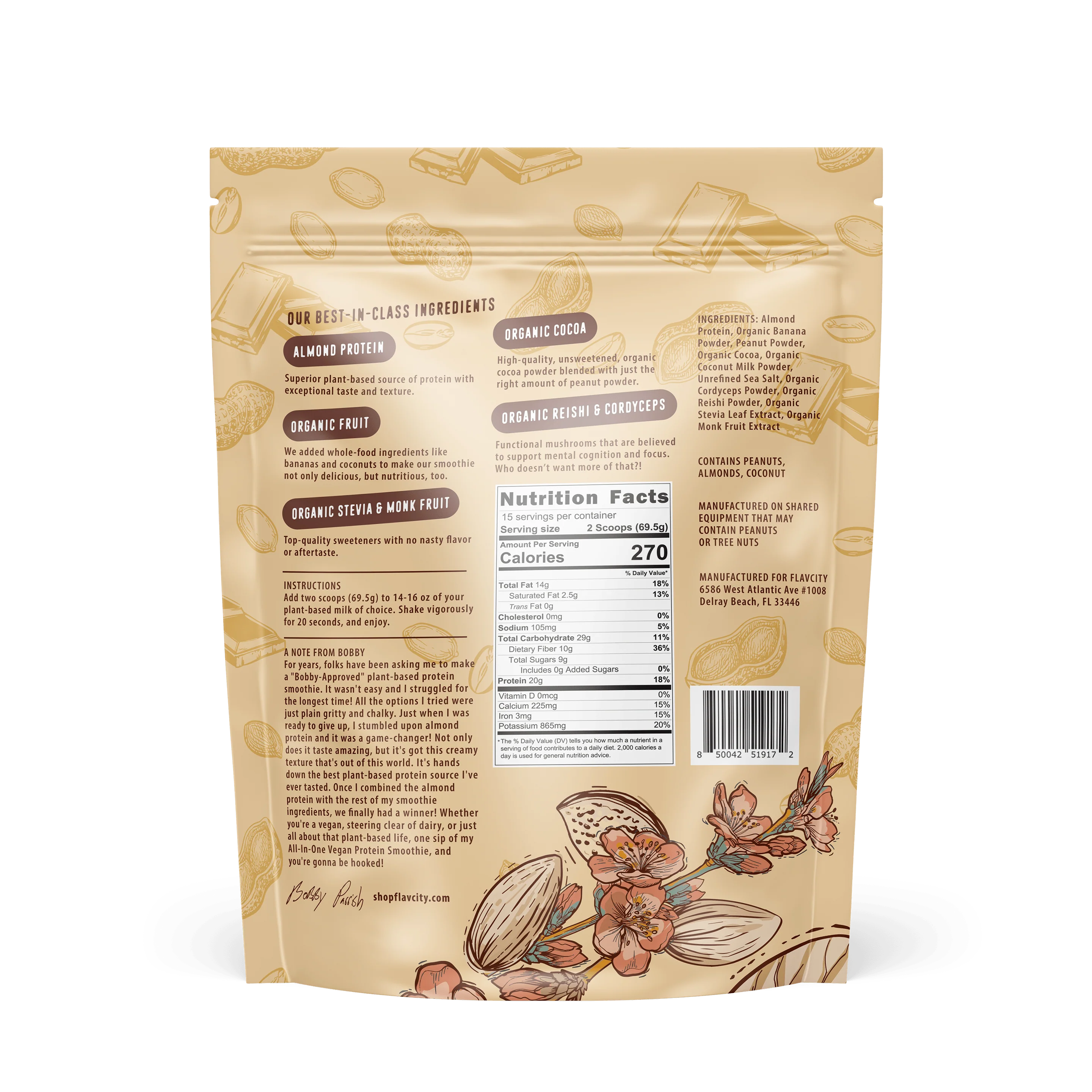 Plant-Based Chocolate Peanut Butter Protein Smoothie - Image 5