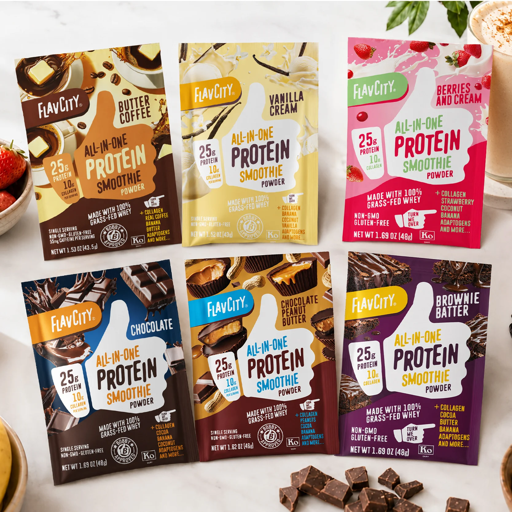 All-In-One Protein Smoothie Packets
