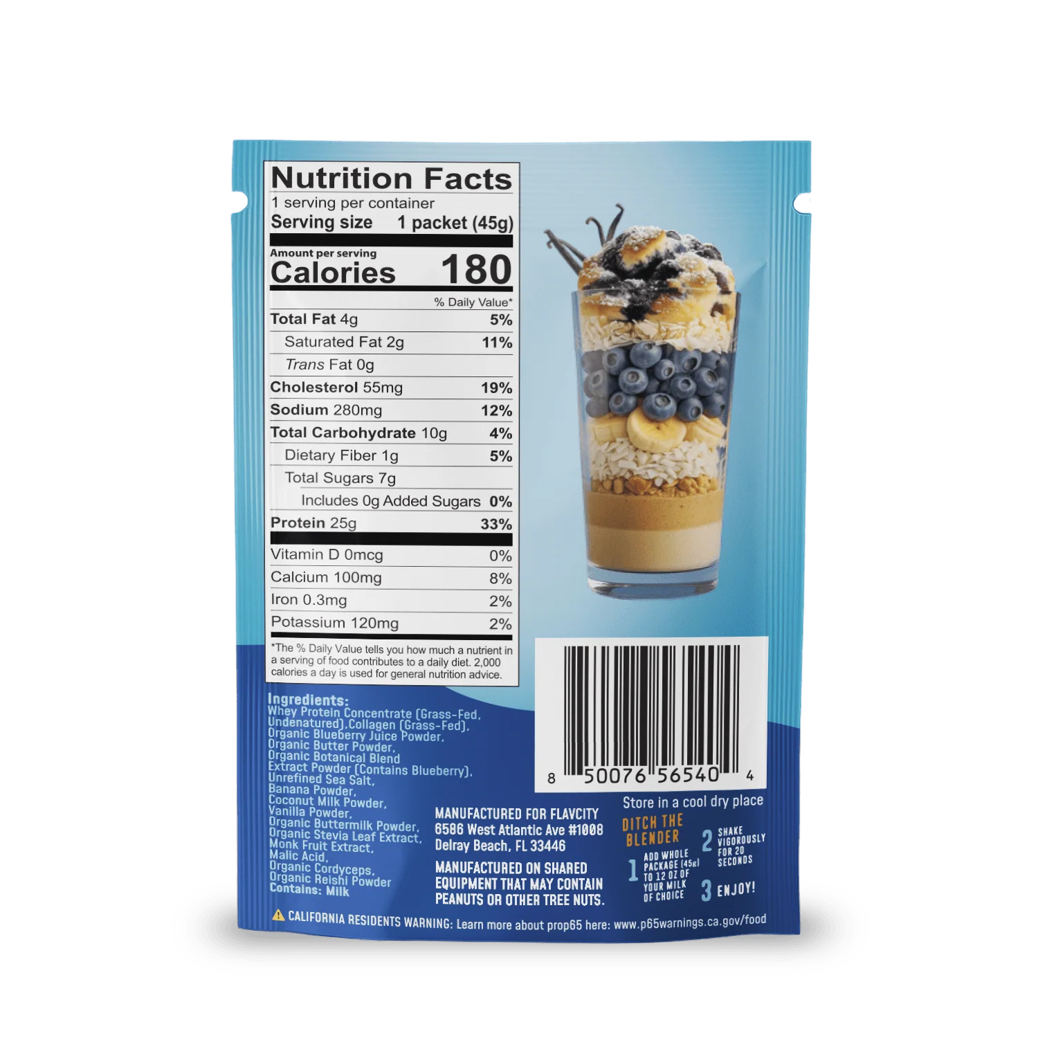 Protein Smoothie Single-Serve Blueberry Muffin - Image 2
