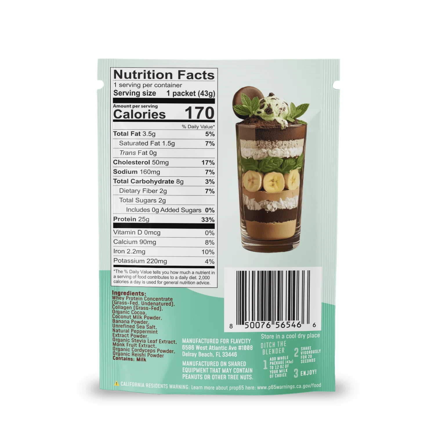 Protein Smoothie Single-Serve Mint Chocolate - Image 2